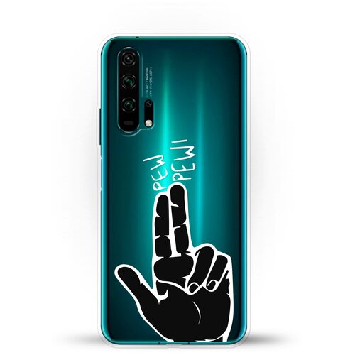 фото Силиконовый чехол pew-pew на honor 20 pro andy & paul