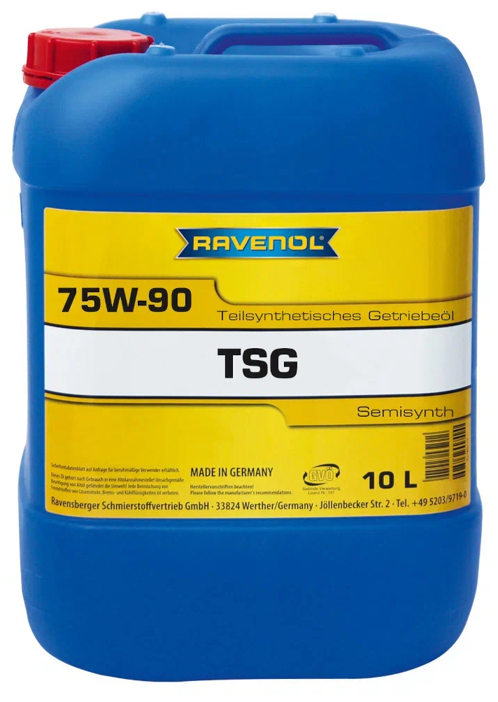 Трансмиссионное масло RAVENOL TSG SAE 75W-90 GL-4 (10л) new