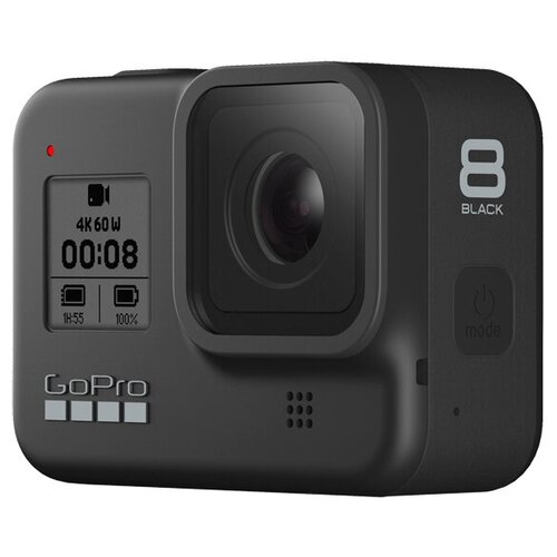 Экшн-камера GoPro HERO8 CHDHX-802, 12МП, 3840x2160, 1220 мА·ч, черный