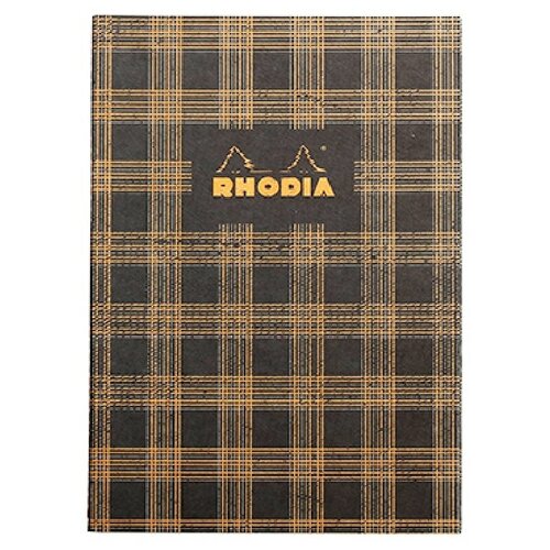 Блокнот Rhodia HERITAGE, 190х250 мм, tartan, твердая обложка, клетка, 32л, кремовый, 90г/м2, сшивка