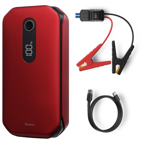 Портативное пусковое устройство Baseus Super Energy Pro Car Jump Starter 12000mAh 5V3A Peak current 1000A Красный CRJS03-09 849900₽