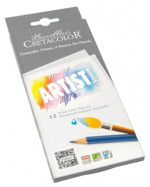 Cretacolor Набор акварельных карандашей "Artist Studio Line", 12шт, картонная коробка