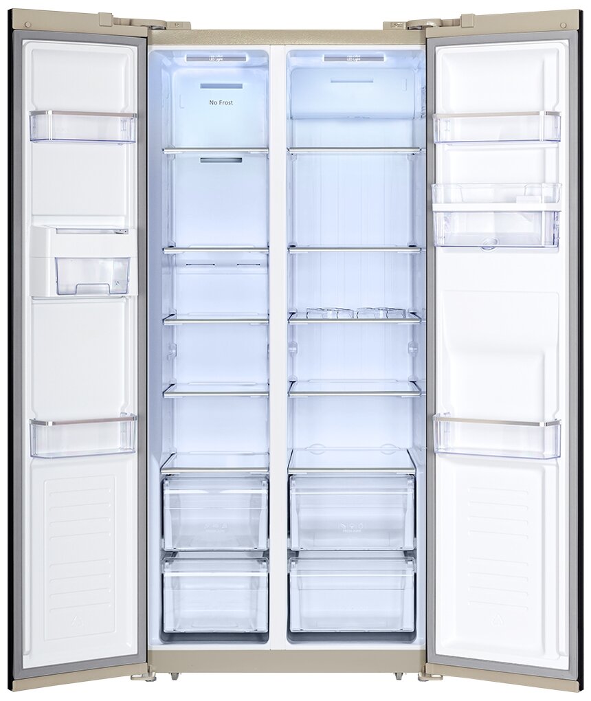 Холодильник Hiberg RFS-484DX NFYm - фотография № 4