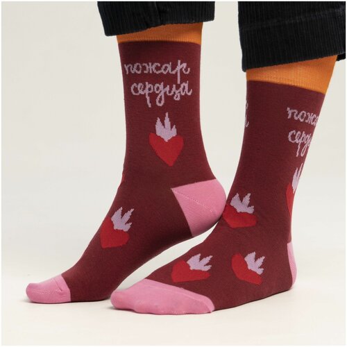 фото Носки unisex st. friday socks пожар сердца, размер 38-41