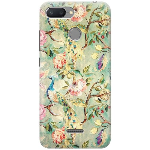 фото Gosso ультратонкий силиконовый чехол-накладка для xiaomi redmi 6 с принтом "винтажный цветочный паттерн"
