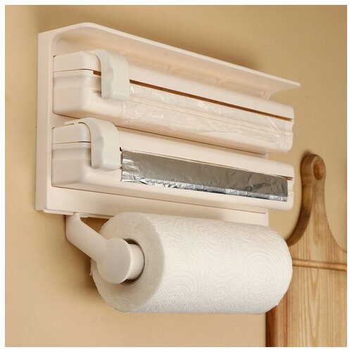 Органайзер для кухонных принадлежностей, 38,5×19×7,5 см, цвет бежевый