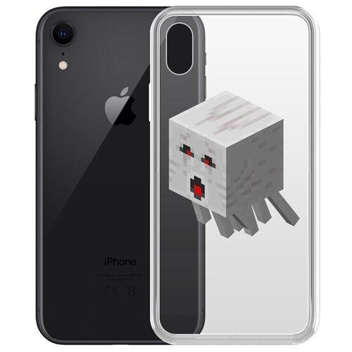 Чехол-накладка Krutoff Clear Case Гаст для iPhone XR чехол накладка krutoff clear case minecraft гаст для realme c11 2021