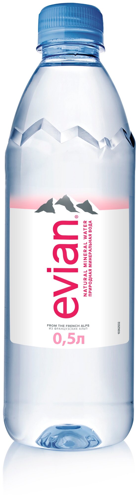 Вода минеральная природная столовая питьевая Evian негазированная, ПЭТ, 6 шт. по 0.5 л - фотография № 2