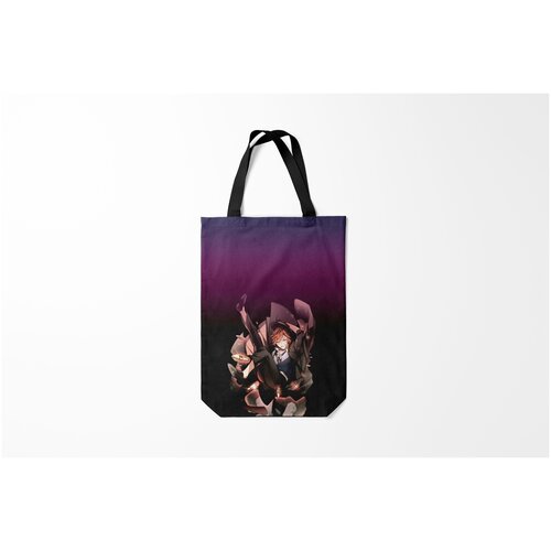 фото Сумка-шоппер / 31х42 см / аниме / мистер модная шляпка burnettie