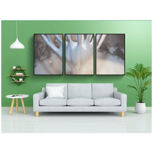 фото Набор модулных постеров для интерьера "яйцо белый снег, яичные белки, взбитые сливки" 60x90 см. в тубусе, без рамки lotsprints