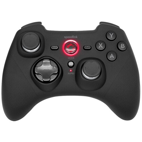 PC Геймпад беспроводной Speedlink RAIT Gamepad Wireless, rubber-black, PS3, SWITCH, ПК (SL-650110-BK)