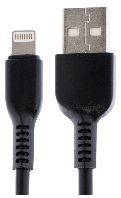 Кабель Hoco X20, Lightning - USB, 2 А, 3 м, PVC оплетка, чёрный