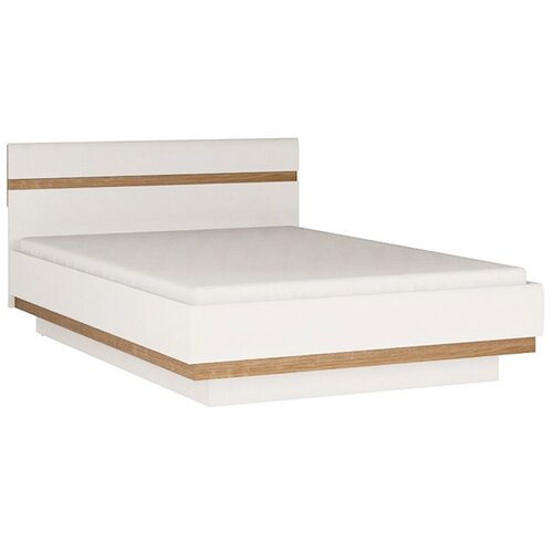 Кровати Anrex Кровать 160/TYP 94-01 с подъемником, LINATE ,цвет белый/сонома трюфель