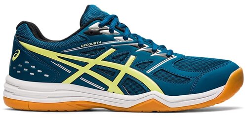 Кроссовки ASICS UPCOURT 4, размер 9.5US (43.5EU), синий, зеленый