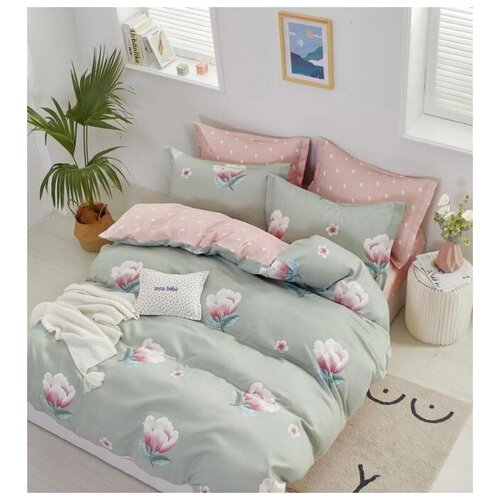 фото Комплект постельного белья хлопок семейный bord20 boris