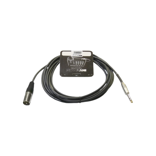 Кабель микрофонный XLR(п)-6.3(п)stereo 3м INVOTONE ACM1003S/BK invotone кабель invotone acm1010s bk jack 6 3 вилка xlr 3 pin розетка