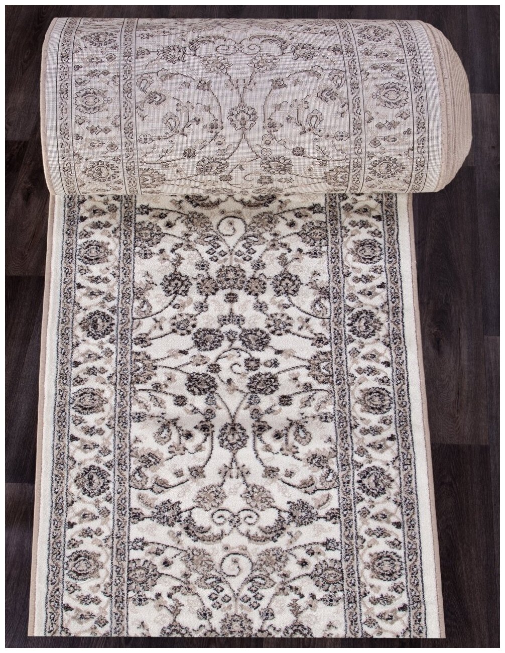 Ковровая дорожка 38922 Cream-Brown 80 x 400 - фотография № 2