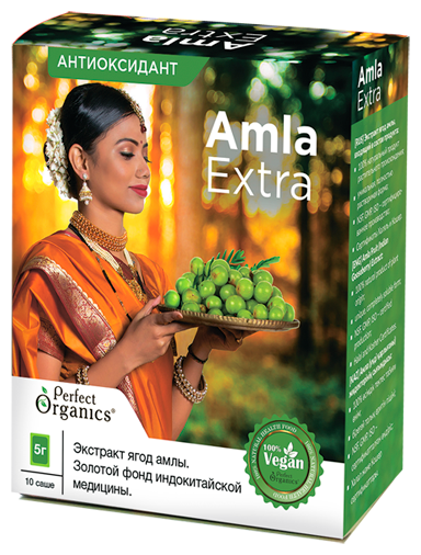 Растворимый напиток антиоксидант AMLA EXTRA (10 саше-пакетов)