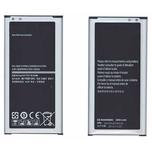 аккумулятор для samsung eb bg900bbc eb bg900bbe с nfc модулем Аккумуляторная батарея EB-BG900BBE для Samsung Galaxy S5 10.78Wh арт 010210