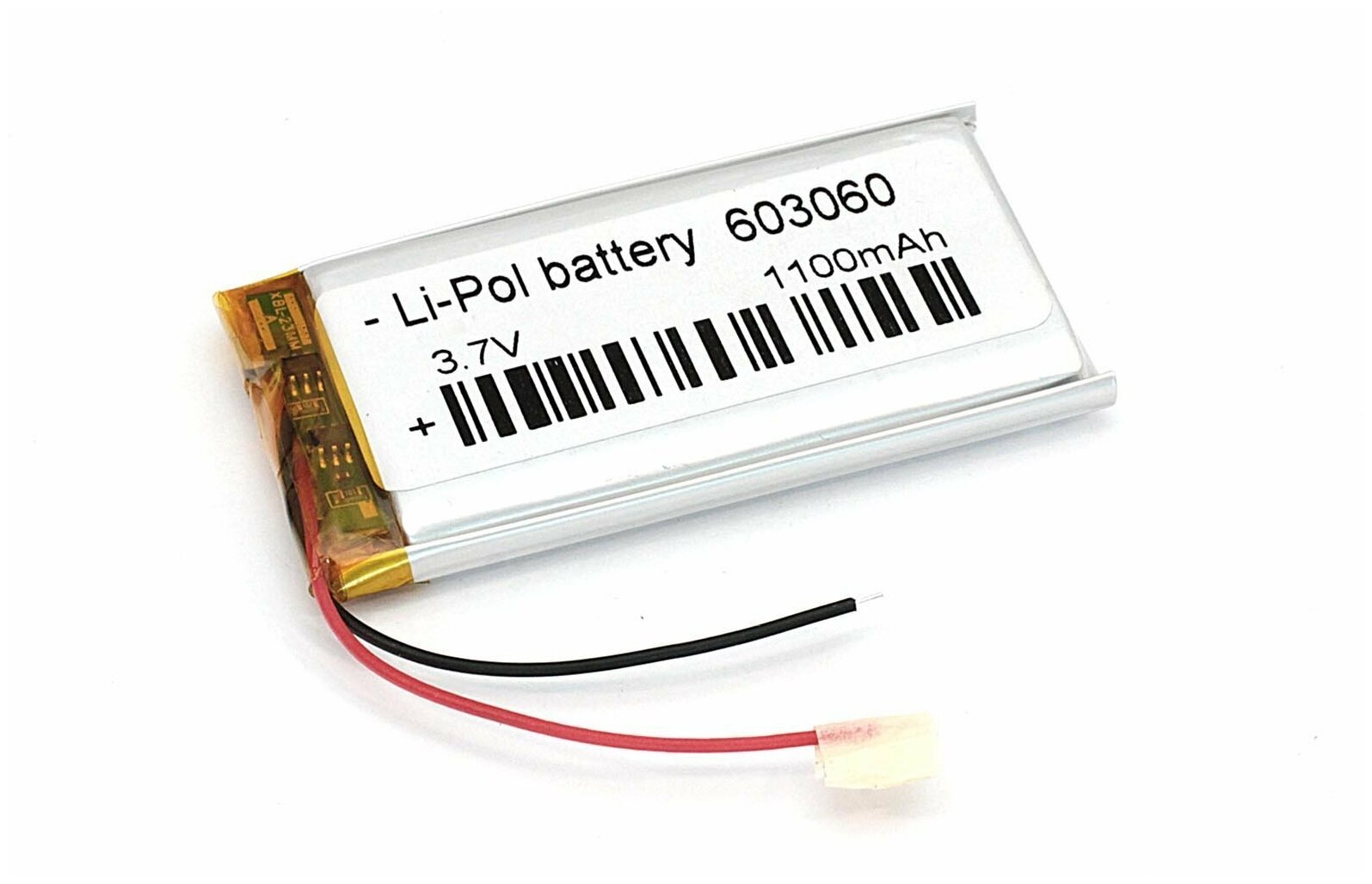 Аккумулятор Li-Pol (батарея) 6*30*60мм 2pin 3.7V/1100mAh 079650