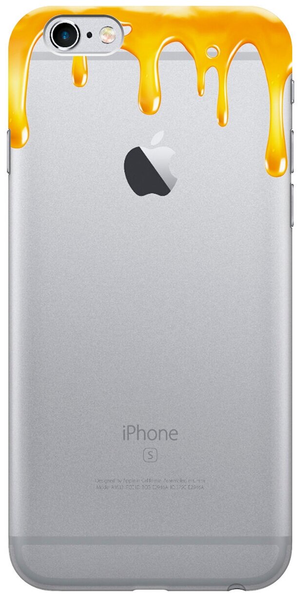 Силиконовый чехол на Apple iPhone 6s / 6 / Эпл Айфон 6 / 6с с рисунком "Honey"