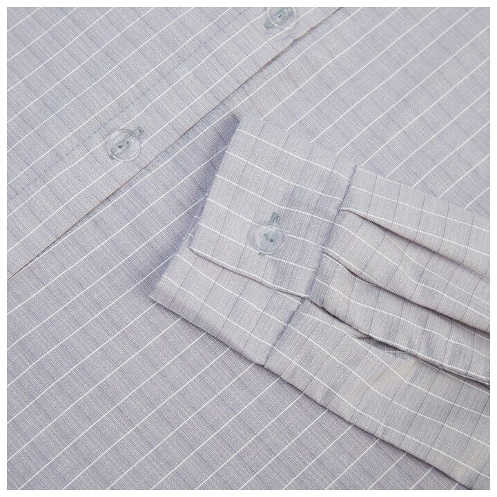Рубашка женская MINAKU: Home collection цвет серый, р-р 50 - фотография № 10