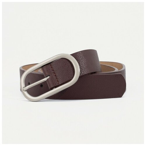 фото Ремень женский, ширина - 2,8 см, пряжка металл, цвет коричневый мастер к.