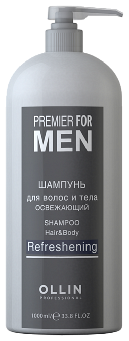 Шампунь для волос и тела OLLIN Professional Освежающий, 1 л