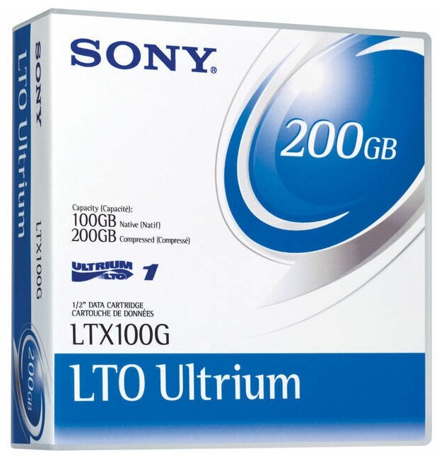 Картридж Sony Ultrium LTO1 100 GB/200 GB - bar code labeled LTX 100G ( LTX-100G )