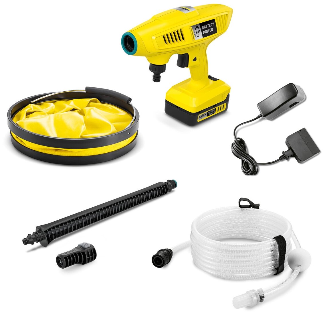 Аккумуляторная мойка высокого давления KARCHER KHB 4-18 Plus Battery Set 1.328-230.0 21 бар, с АКБ и ЗУ