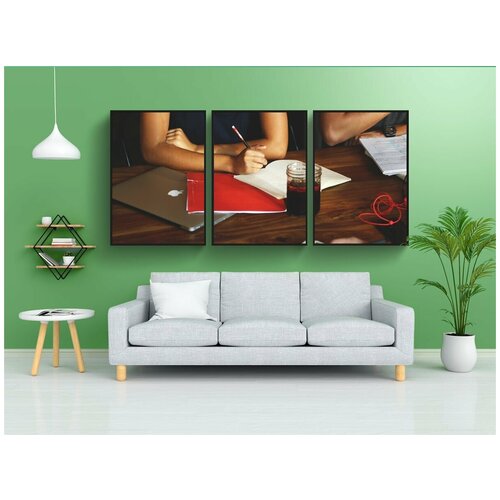 фото Набор модулных постеров для интерьера "запускать, люди, силиконовая долина" 60x90 см. в тубусе, без рамки lotsprints