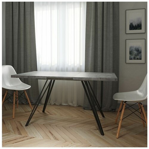 Стол обеденный раздвижной LIFE ARTISAN,120x80x75, светло-коричневый, Delicatex