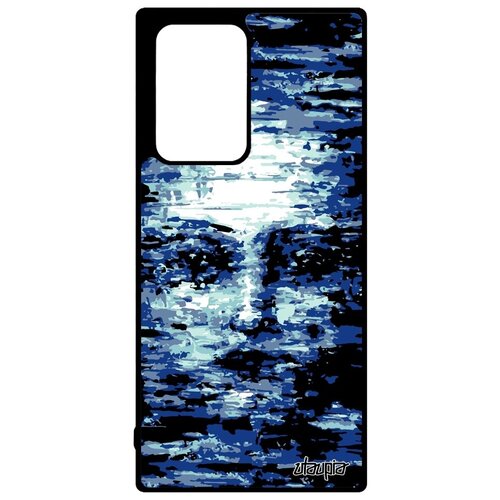 фото Стильный чехол на смартфон // galaxy note 20 ultra // "женское лицо" матрица стиль, utaupia, голубой