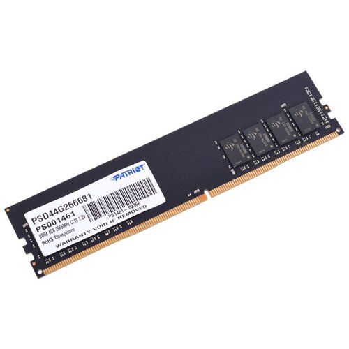 Оперативная память Patriot SignatureLine 4GB DDR4-2666 PSD44G266681 239800₽