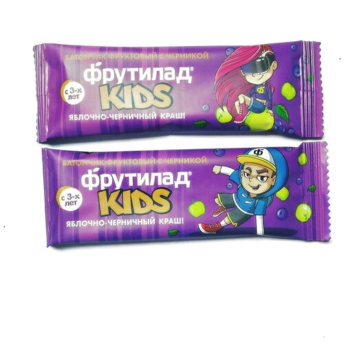 Фрутилад KIDS Батончик фруктовый с черникой для детского питания, 24шт. Х 25г.