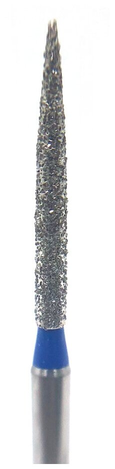 Бор алмазный Ecoline E 863 M, пламевидный, под турбинный наконечник, D 1.2 мм, синий