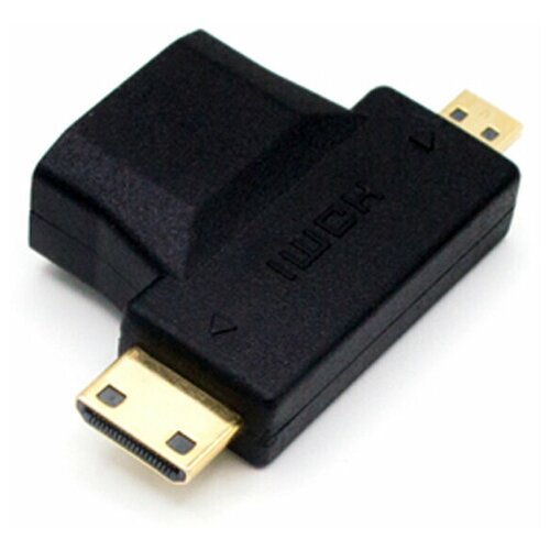 Аксессуар KS-is 2в1 HDMI F - Micro D HDMI/Mini C HDMI M KS-361