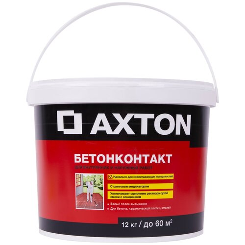 AXTON Бетонконтакт Axton 12 кг пескобетон axton m300 30 кг