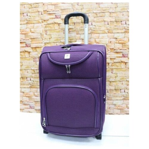 Чемодан 4 ROADS, 40 л, размер S+, фиолетовый