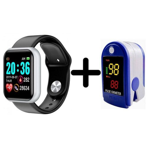 Умные часы BandRate Smart BRSD2020SB-SET2 с пульсометром мониторингом кислорода в крови тонометром 344000₽