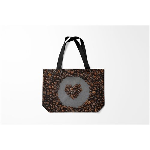 фото Сумка-шоппер / 46х35 см / профессии / бариста люблю кофе burnettie