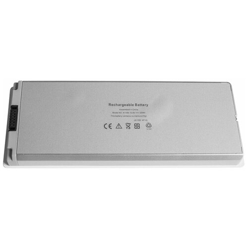 фото Аккумулятор для ноутбука apple (a1185) macbook 13" a1181. 10.8v 5100mah a1185, ma561 белый oem