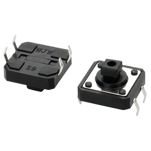 Кнопка 12*12*7 мм 4 пин под колпачок 100 штук