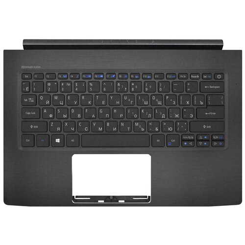 фото Клавиатура для ноутбука acer aspire s5-371 черная топ-панель с подсветкой