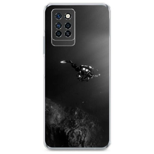 фото Силиконовый чехол "хобби дайвинг" на infinix infinix note 10 pro / инфиникс нот 10 про case place