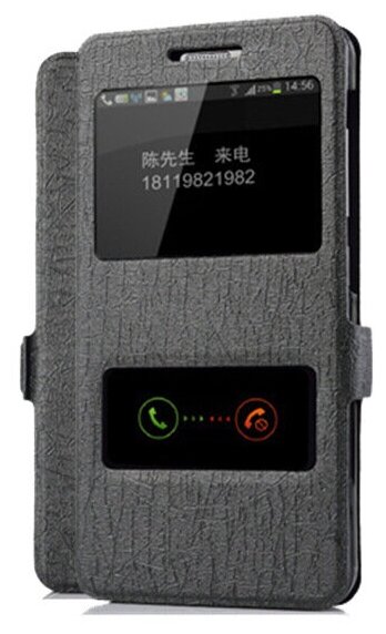 Чехол-книжка MyPads для Huawei Honor 9C (AKA-L29) с окном вызова предпросмотра и свайпом позволяет отвечать на звонки и сообщения не открывая кры.