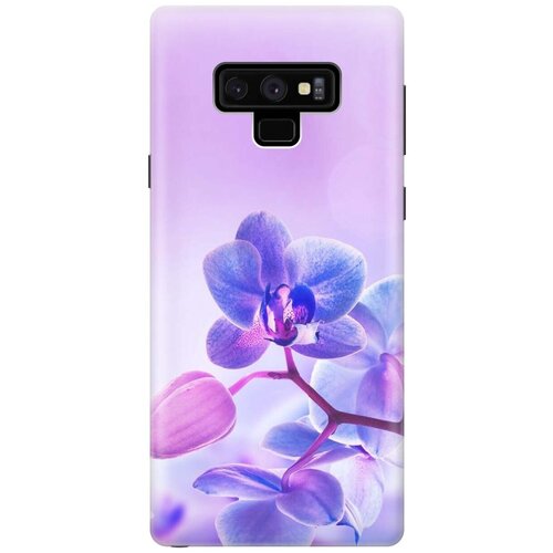 Ультратонкий силиконовый чехол-накладка для Samsung Galaxy Note 9 с принтом Лиловые орхидеи ультратонкий силиконовый чехол накладка для samsung galaxy a7 2017 с принтом лиловые орхидеи
