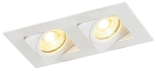 Donolux LED Skelin св-к встраиваемый поворотный, GU10, D180х92хH28мм, IP20, белый RAL9003, без лампы