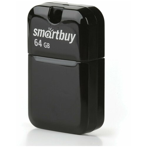 Флеш-диск 64 GB, SMARTBUY Art, USB 2.0, черный, SB64GBAK /Квант продажи 1 ед./