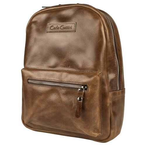 фото Женский кожаный рюкзак carlo gattini anzolla brown (арт. 3040-02)